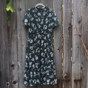 Forest green midi dress from Boheme